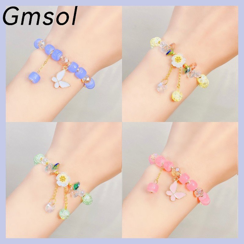 Vòng Tay Chuỗi Hạt Pha Lê Hình Bướm