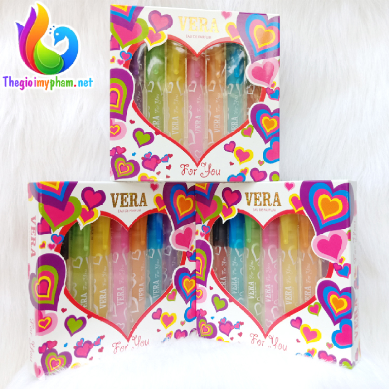 Bộ Nước Hoa 7 màu Vera for You 70ml (10ml x 7 chai) nhập khẩu