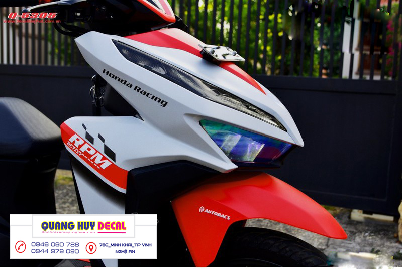 Tem trùm vario đỏ trắng, tem xe vario, team vario, tem dán xe máy, tem vario 150, team xe vario, tem vario đỏ trắng