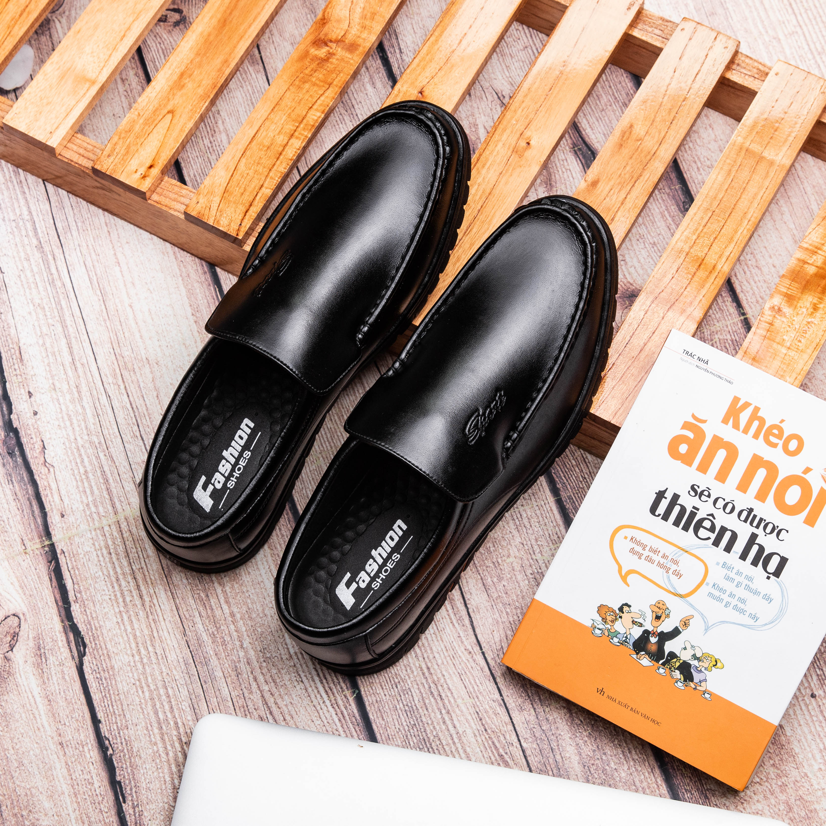 Giày lười nam da thật giá xưởng