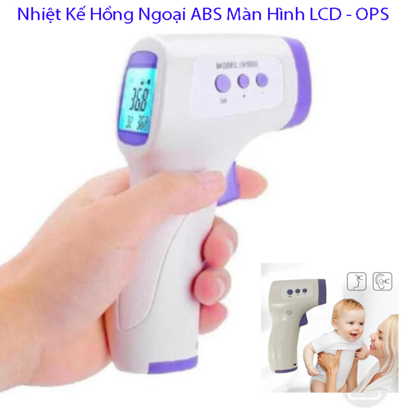 Nhiệt Kế Điện Tử, Nhiệt Kế Hồng Ngoại ABS Màn Hình LCD Nhiệt Kế Hồng Ngoại Chuẩn Xác, Nhiệt Kế Hồng Ngoại Đo Thân Nhiệt, Đo Nhiệt Độ Qua Trán Không Cần Tiếp Xúc