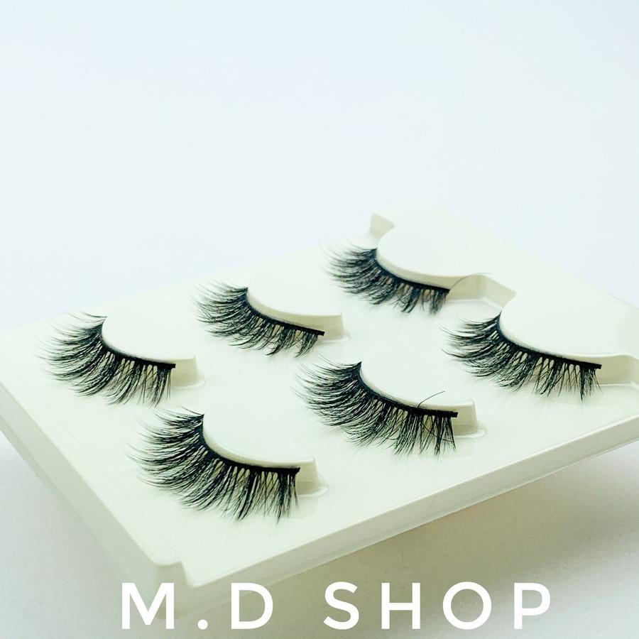 Lông Mi Chồn 3D-09 Loại Cao Cấp - Hộp 3 Cặp Mi