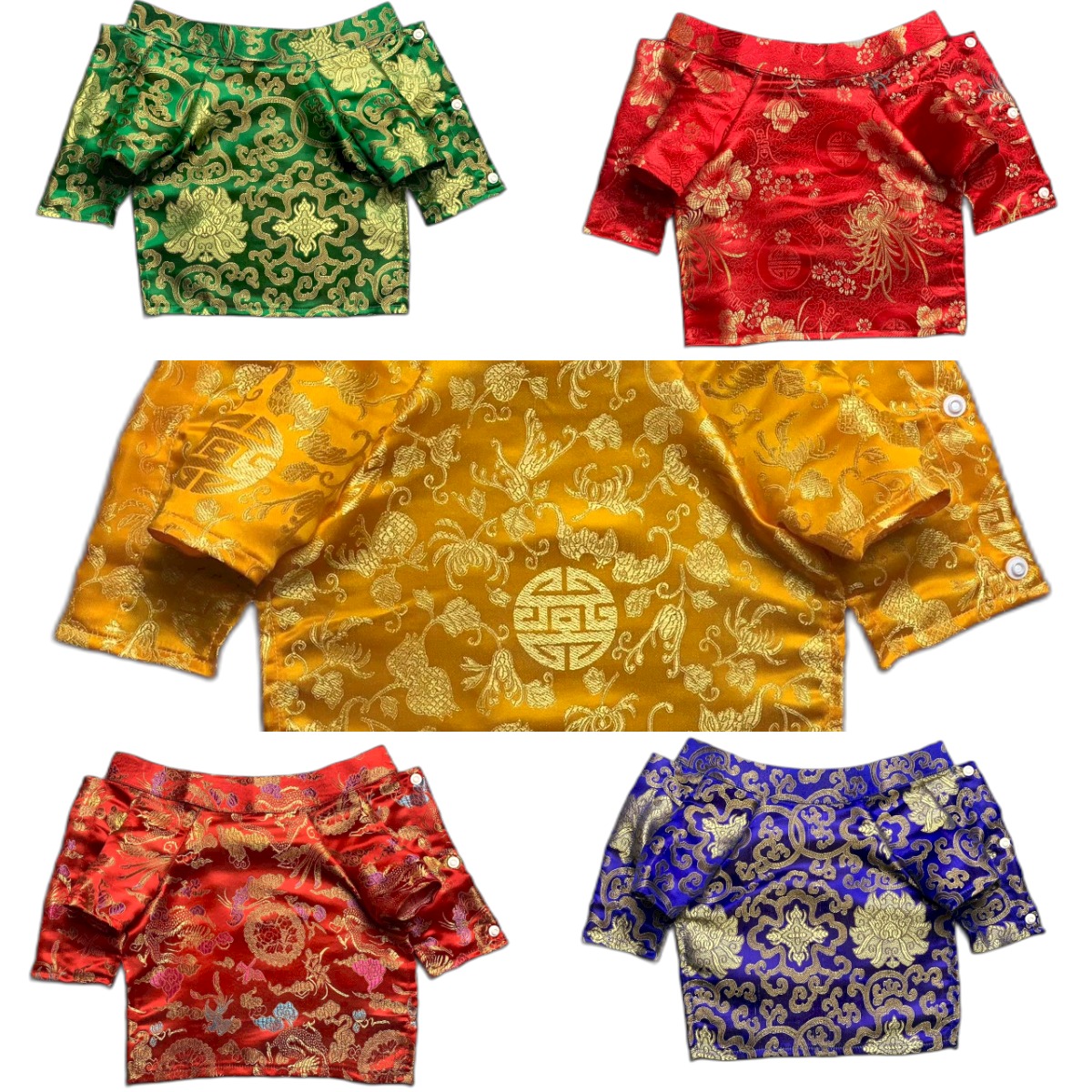 Áo gấm Tết cho chó mèo