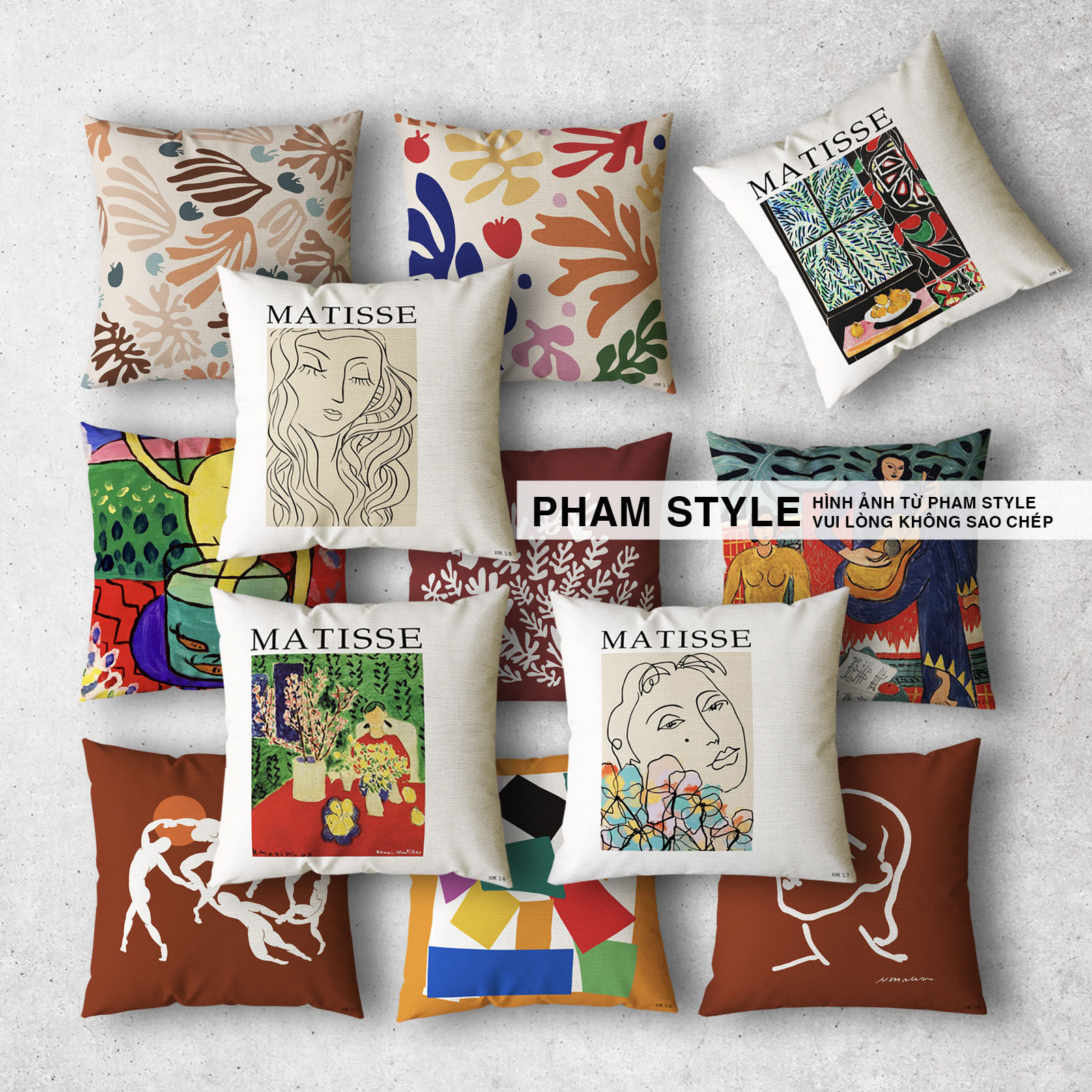 Henri Matisse decorative cushion (No01-No20) (45x45cm)
