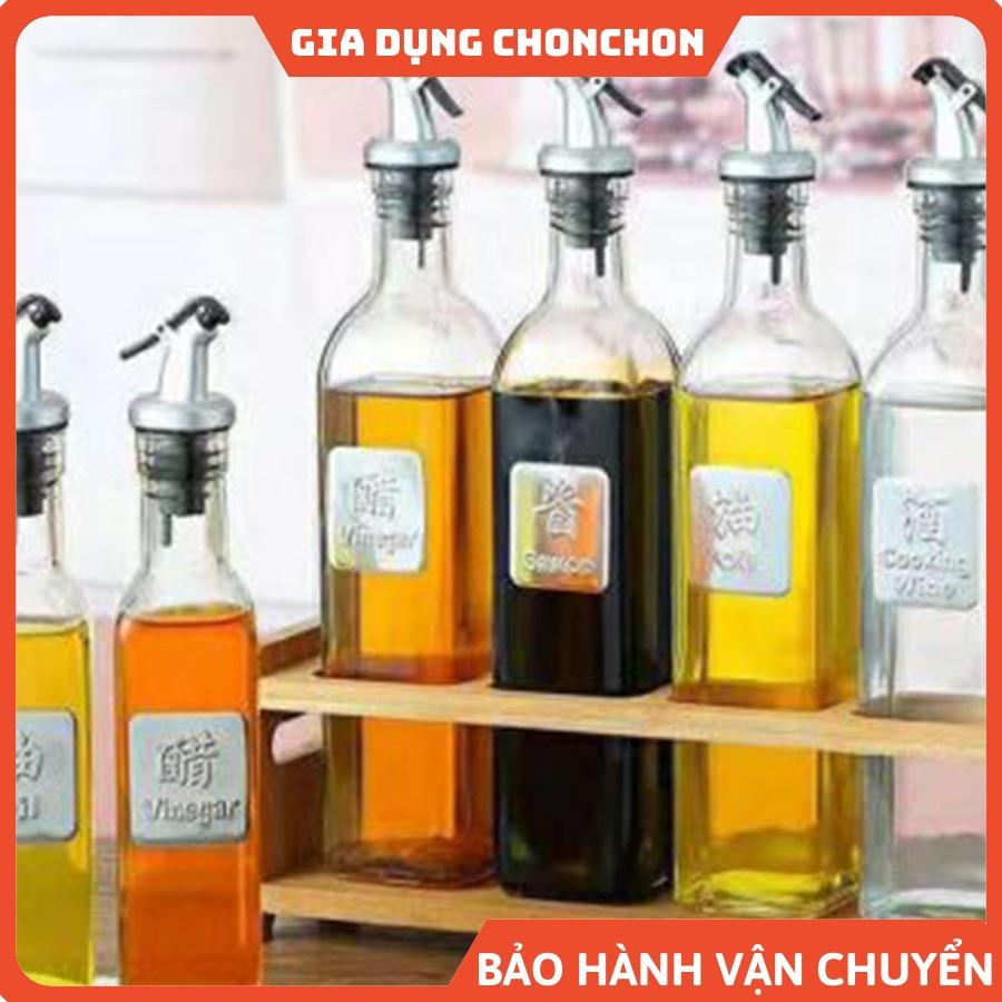 Chai Thủy Tinh Đựng Dầu Ăn, Nước Mắm 500ML