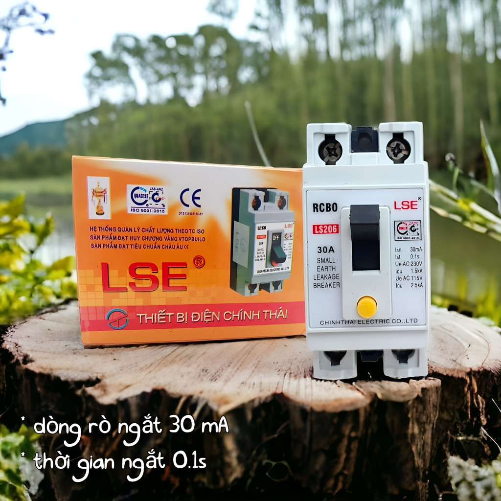 CB cóc Aptomat chống giật chống rò 30A cao cấp Panasonic