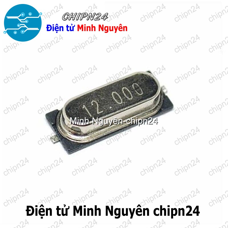 [3 con] (K350) Thạch anh Chân Dán 49SMD (2 chân 11.0592M/12M/13.56M/14.7456M/16M/18.432M/20M) - [Chọn Loại] - HHH.00361