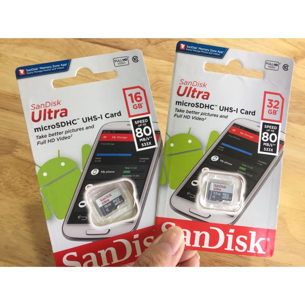 [Xả Kho] Thẻ nhớ MicroSDXC SanDisk Ultra 16GB