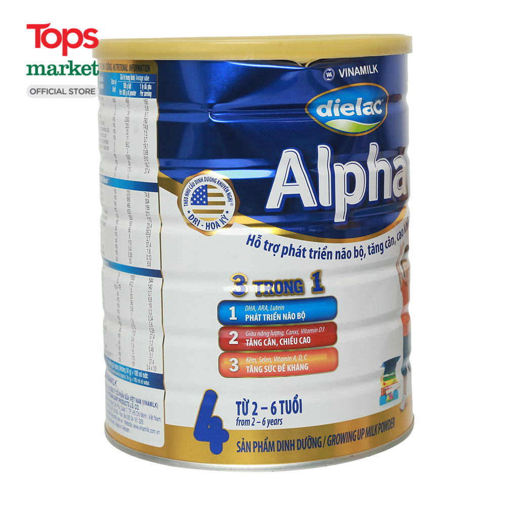 Sữa Bột Dielac Alpha 4 (2-6 tuổi) 1.5KG - Siêu Thị Tops Market