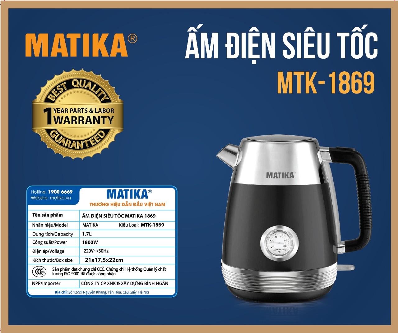 Ấm siêu tốc Matika MTK-1869