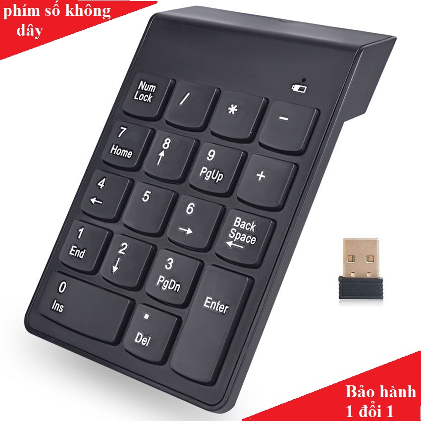 Bàn phím số không dây cho laptop Mini Number Keyboard