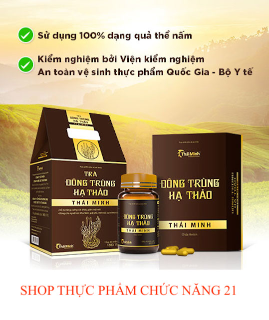 Trà Đông Trùng Hạ Thảo Thái Minh (Hộp 20 gói trà túi lọc)