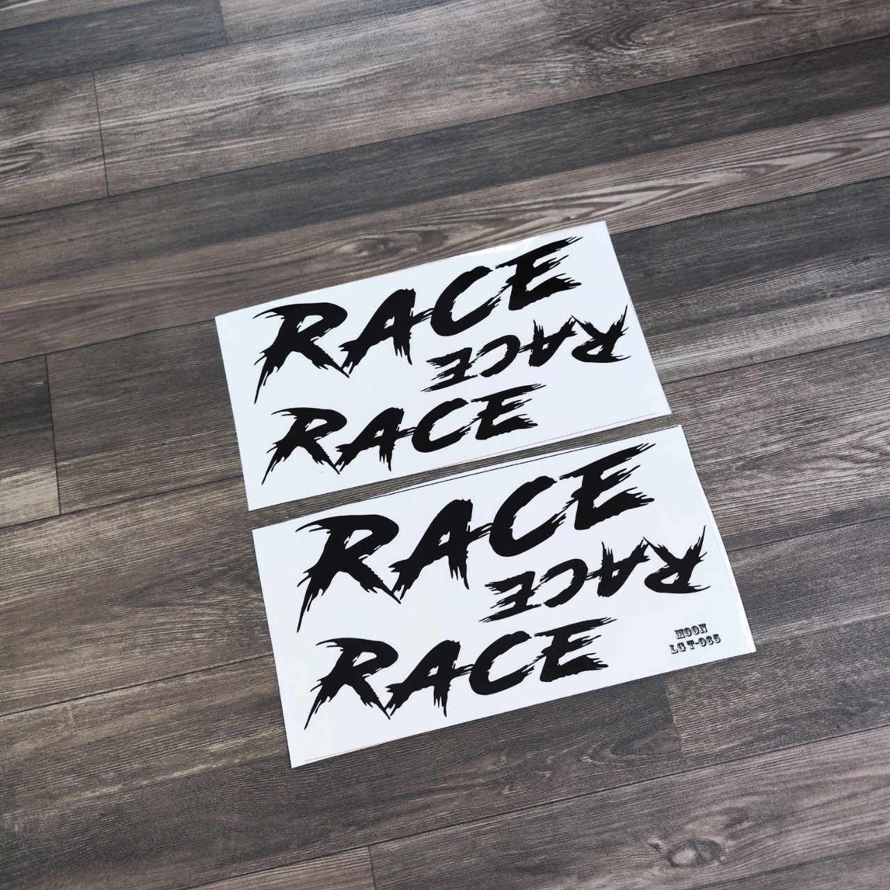 BỘ 06 STICKER TEM CHỮ RACE ĐỘ DÁN TRANG TRÍ XE MÁY
