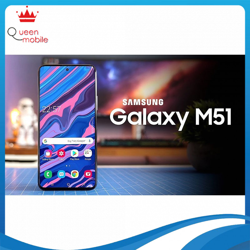 [HCM][Trả góp 0%]Điện thoại Samsung Galaxy M51 Snapdragon 730G 4 camera chính pin 7000mAh cực khủng - Hàng Chính Hãng