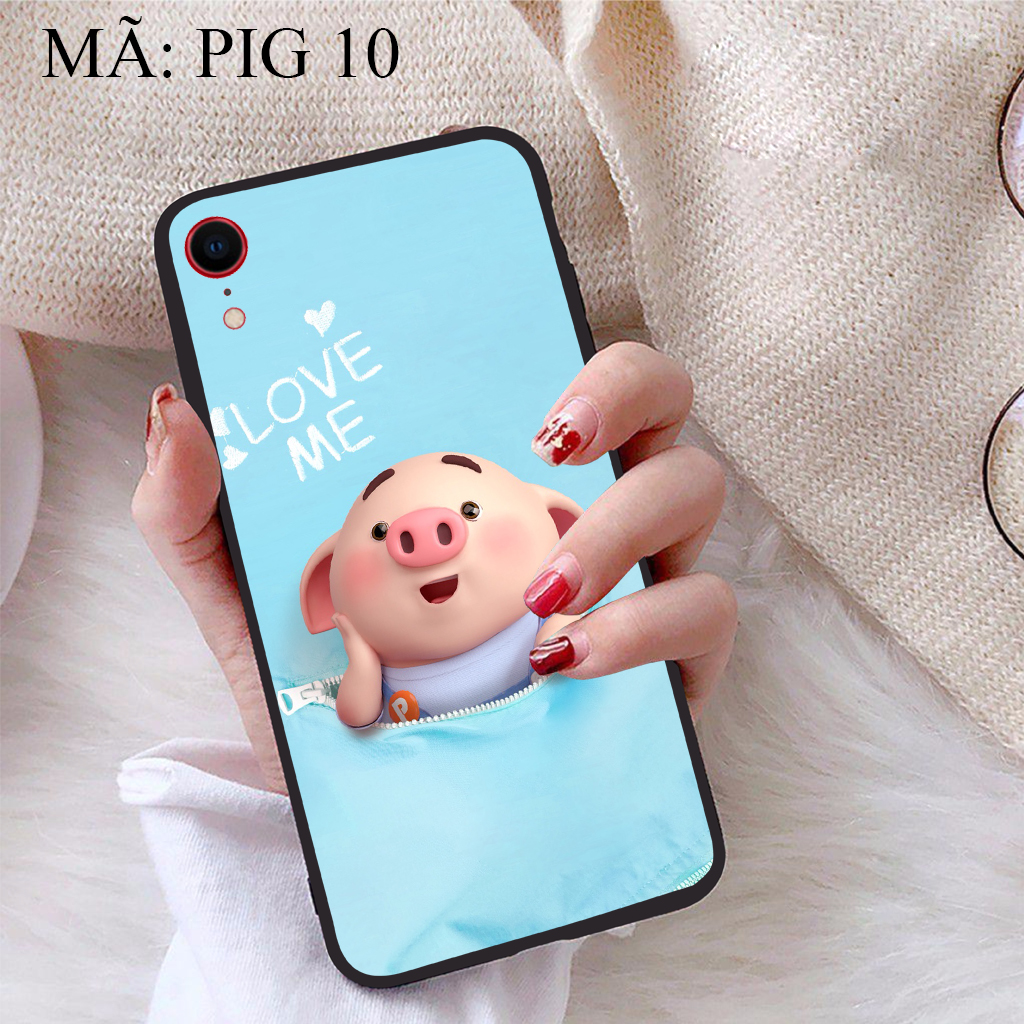 [HCM]Ốp lưng iPhone XR viền dẻo TPU BST Pig Cute