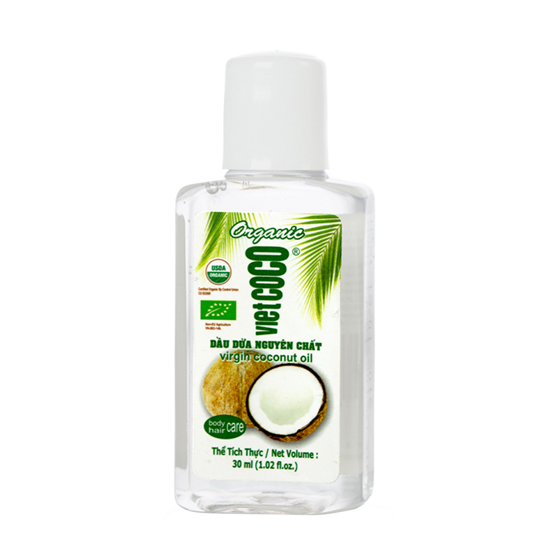 Dầu dừa nguyên chất Organic Vietcoco (30ml)