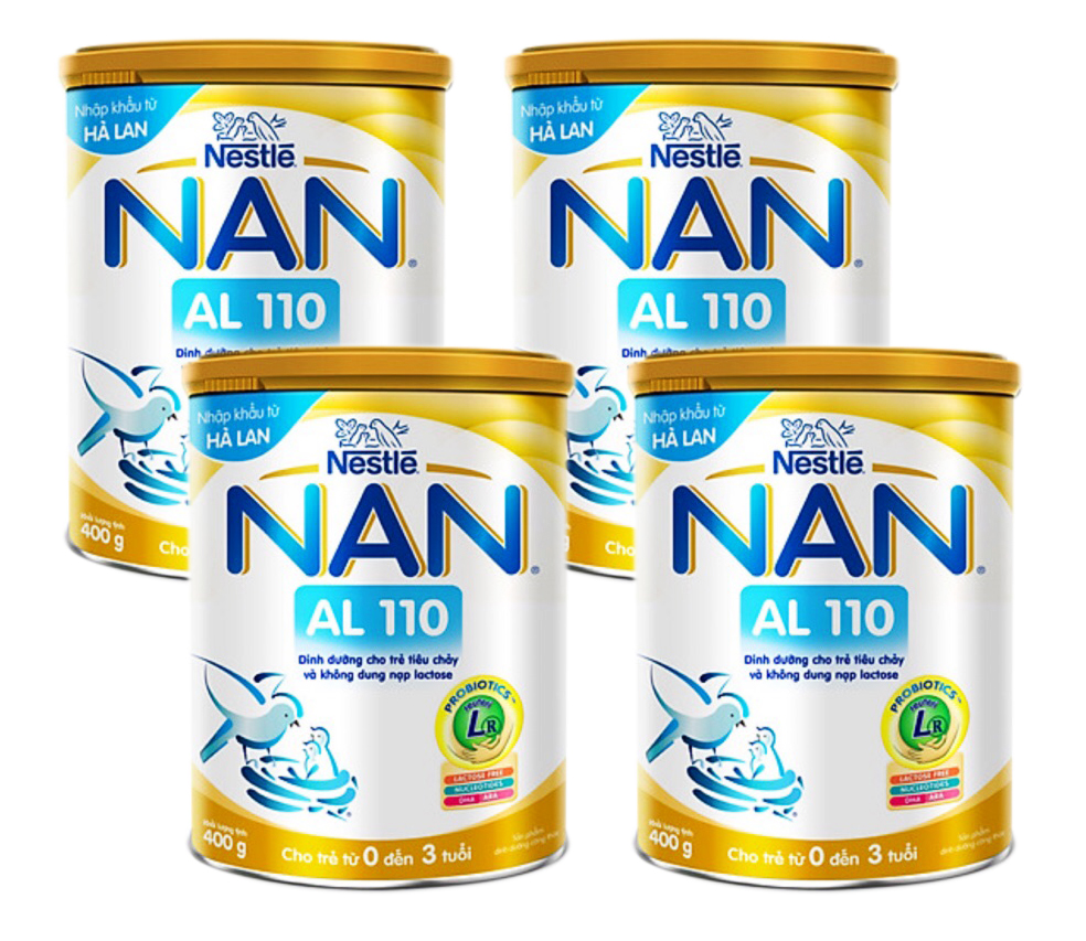 COMBO 4 lon sữa Nan al 110( 400g) date 2023