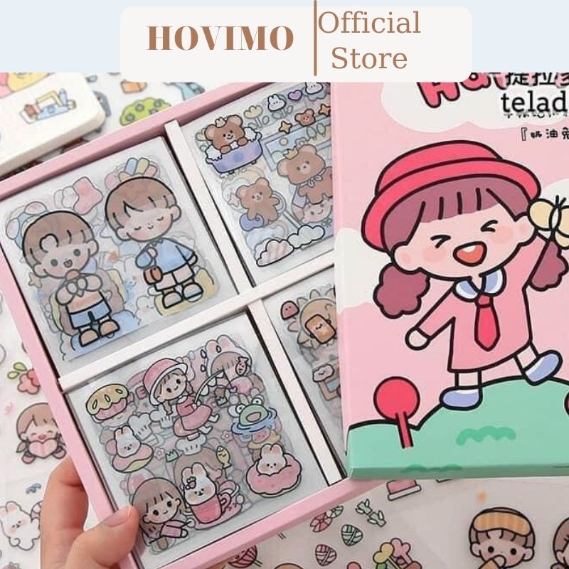Bộ miếng dán sticker 1000 Miếng Dán Hãng TELADO HOVIMO D4.010.HO