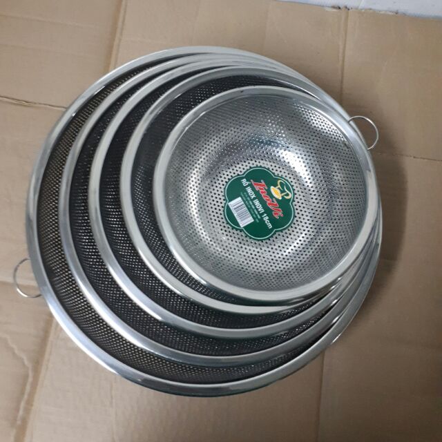 Rổ inox dày nhiều size khác nhau