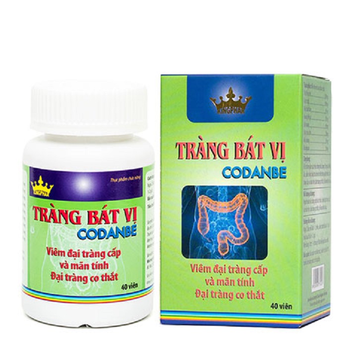 Tràng Bát Vị Kingphar - Giảm vim đại tràng , rối loạn tiêu hóa ,  đại tràng co thắt , giảm cơn đau bụng và tình trạng tiêu chảy - Hộp 40 viên