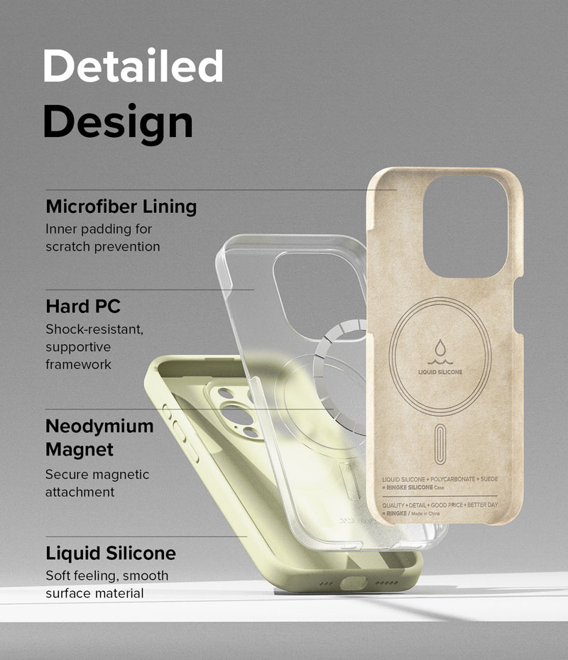 Ốp lưng iPhone 15 Pro Max/15 Pro/15 Plus/15 RINGKE Silicone Magnetic