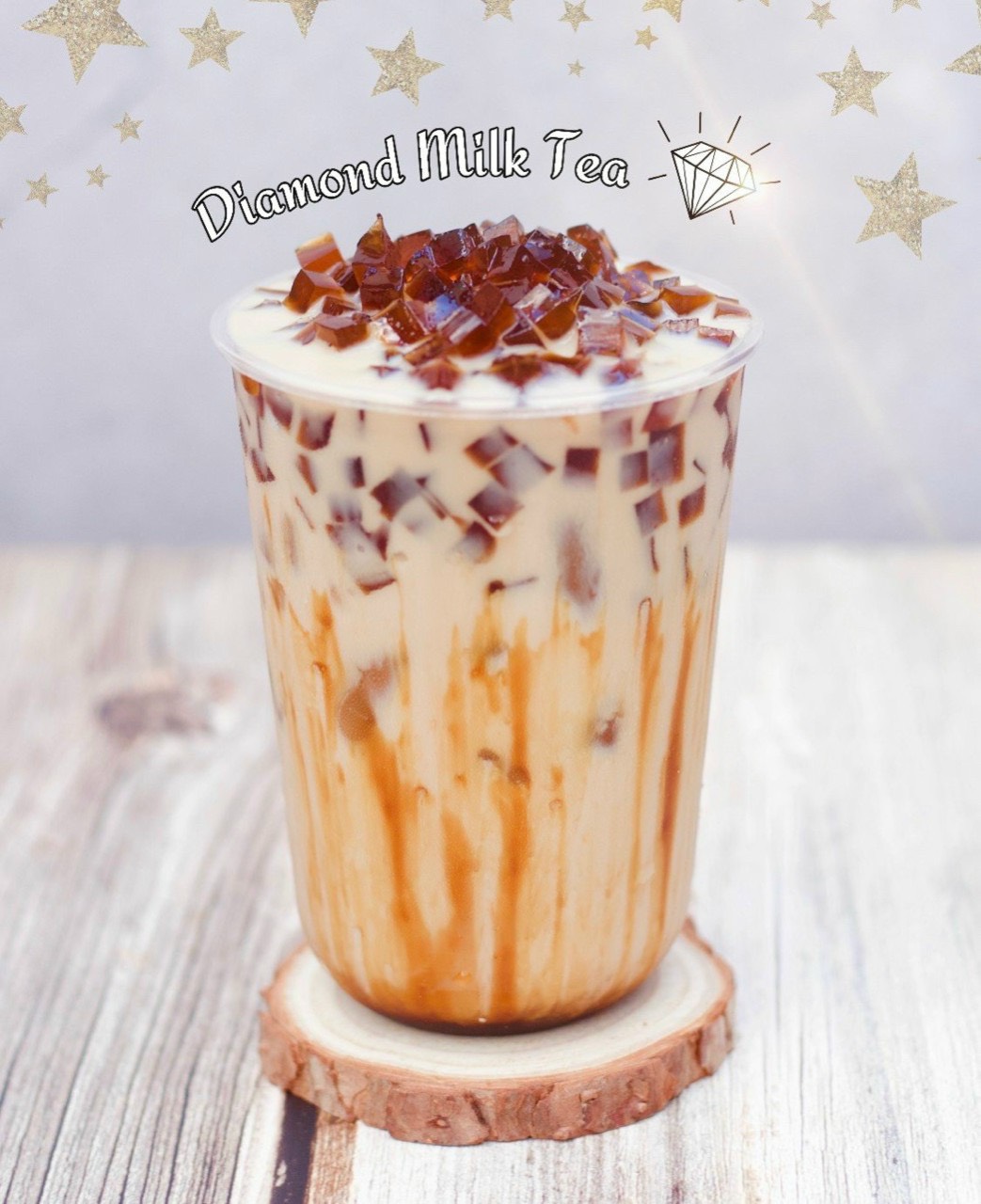 Thạch kim cương cà phê Đài Loan 2kg (thạch vuông cà phê)