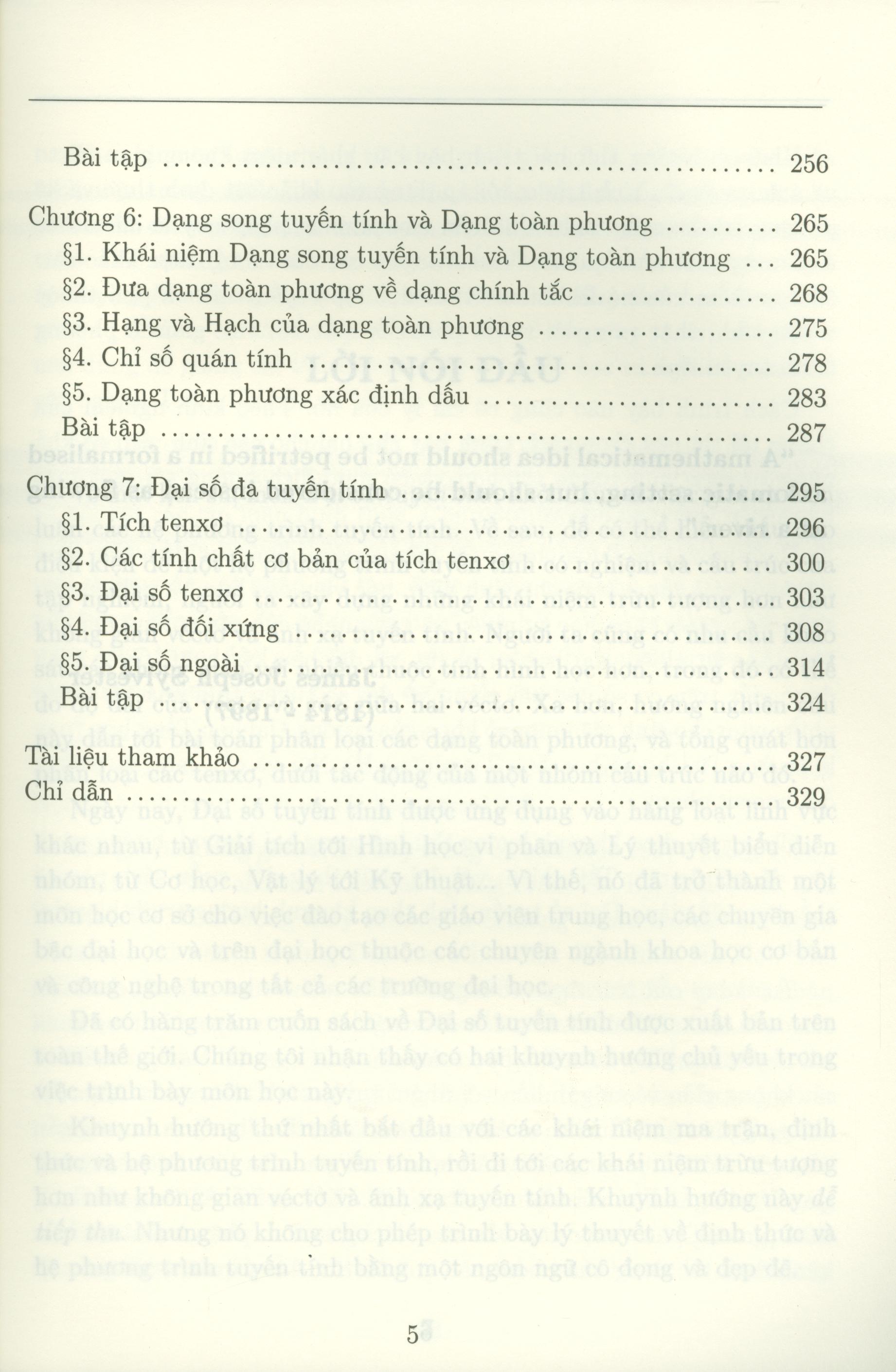 Đại Số Tuyến Tính