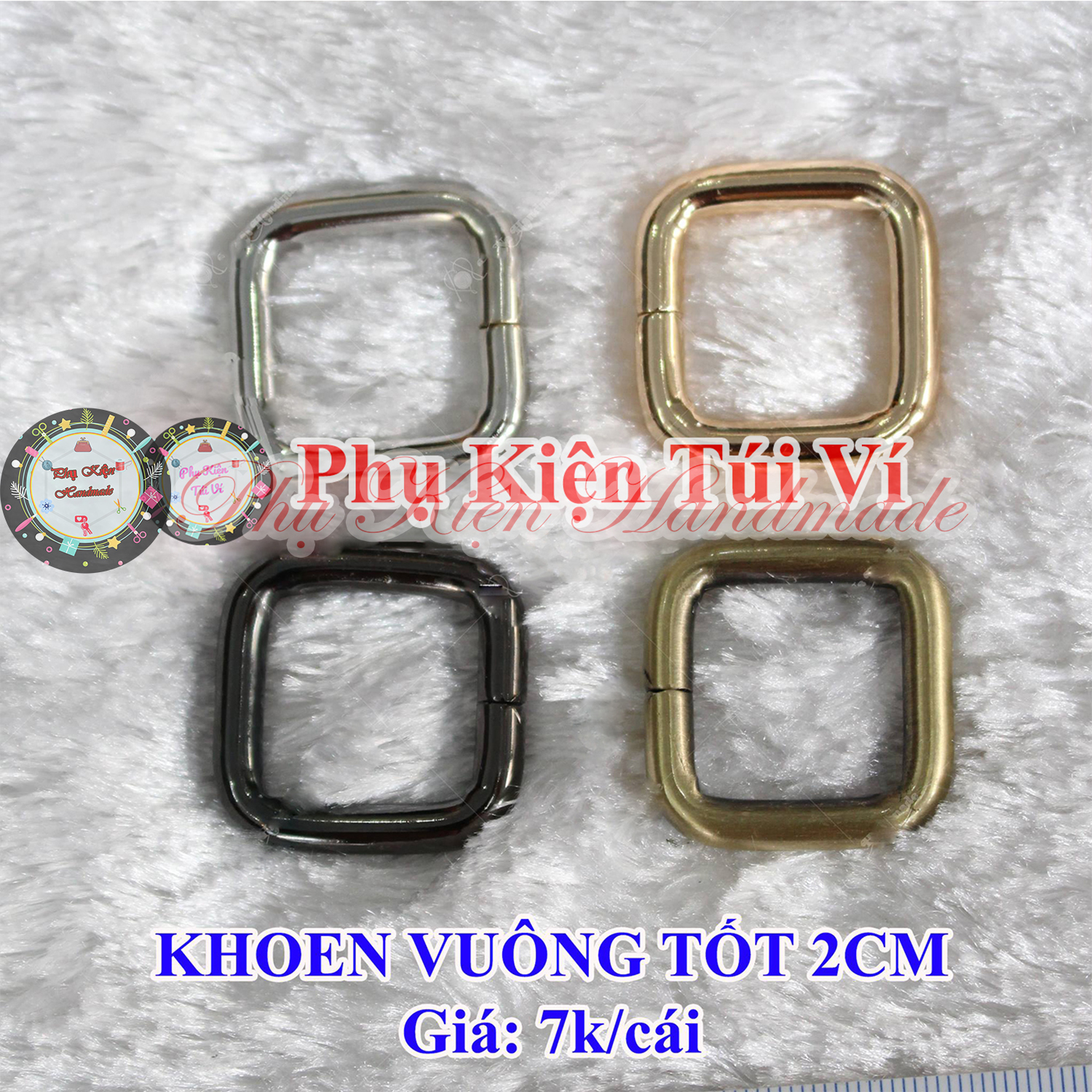 Khoen vuông 2cm (15k/1cái)