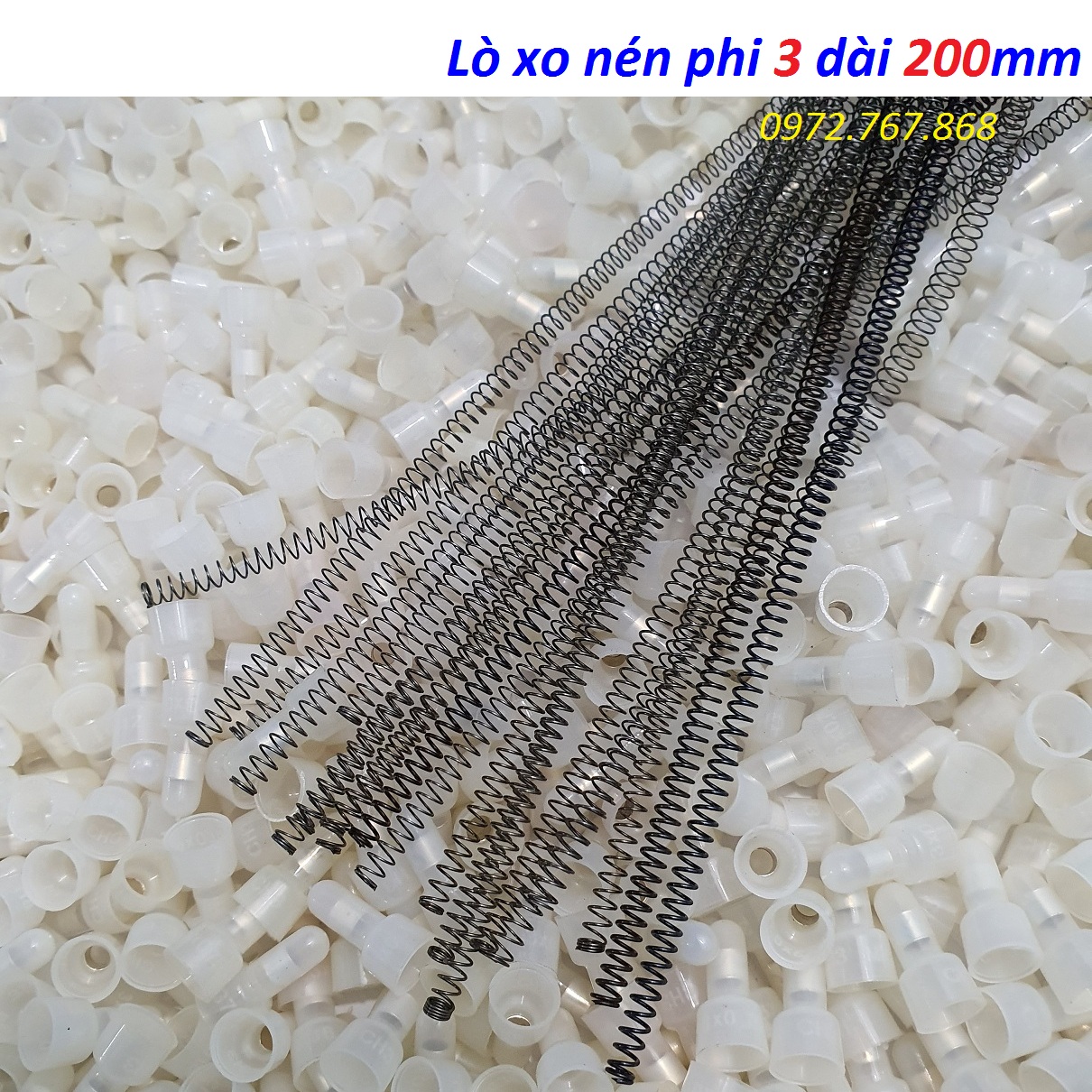 Lò xo nén phi 3mm dài 200mm