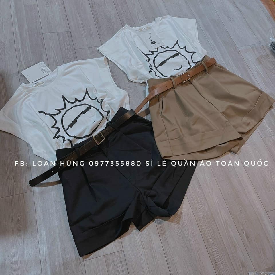 set bộ áo phông sát nách mặt trời