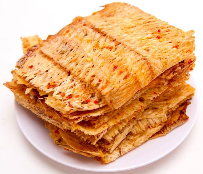 Mực cán tẩm gia vị