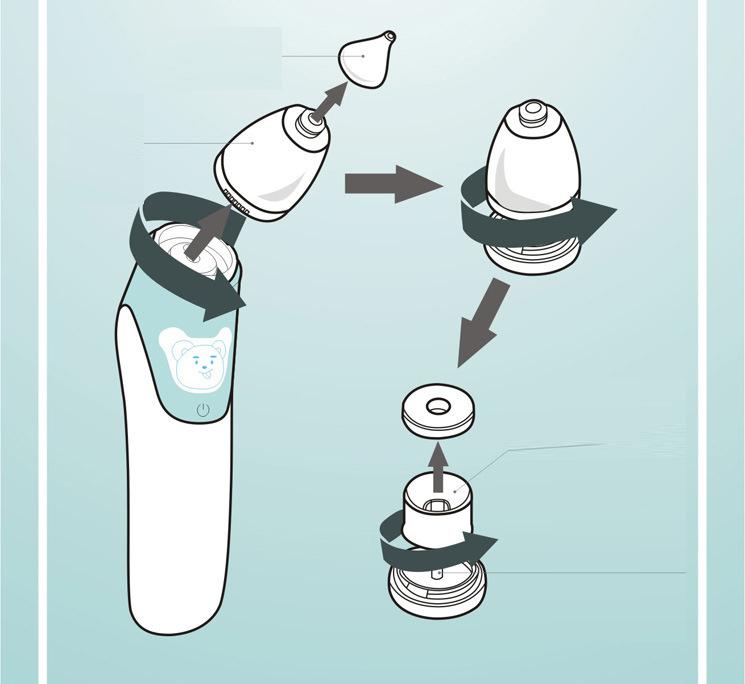 [HCM]Dụng cụ vệ sinh hút mũi Và tai cho bé Vancocon