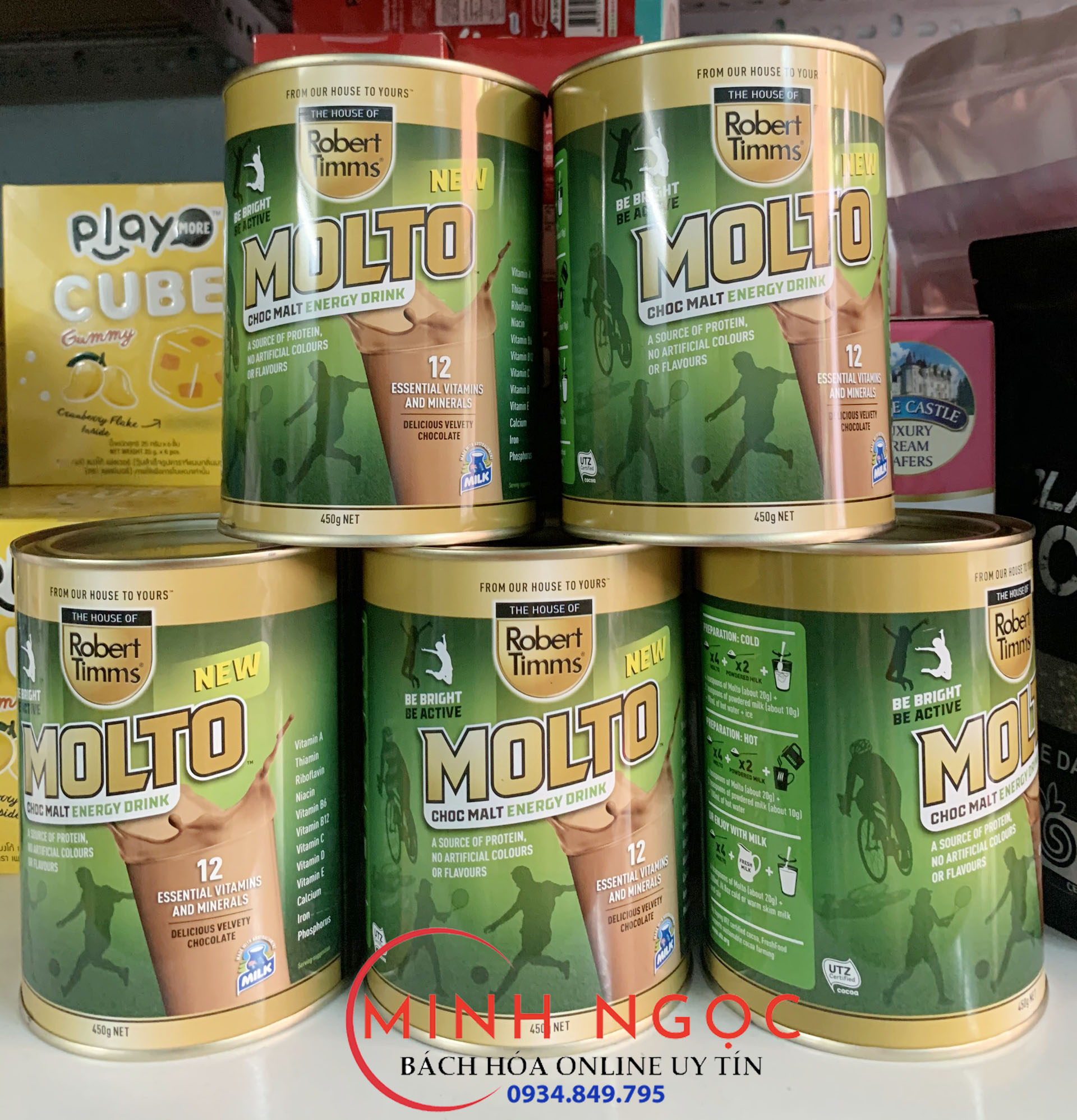 Sữa bột molto cacao 450g nhập khẩu Úc