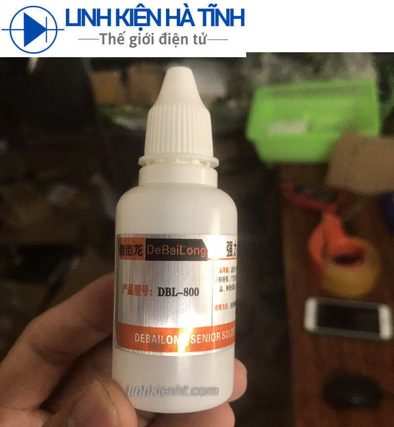 Dung dịch trợ hàn thép không gỉ hàn cell pin đế pin micro 35ml