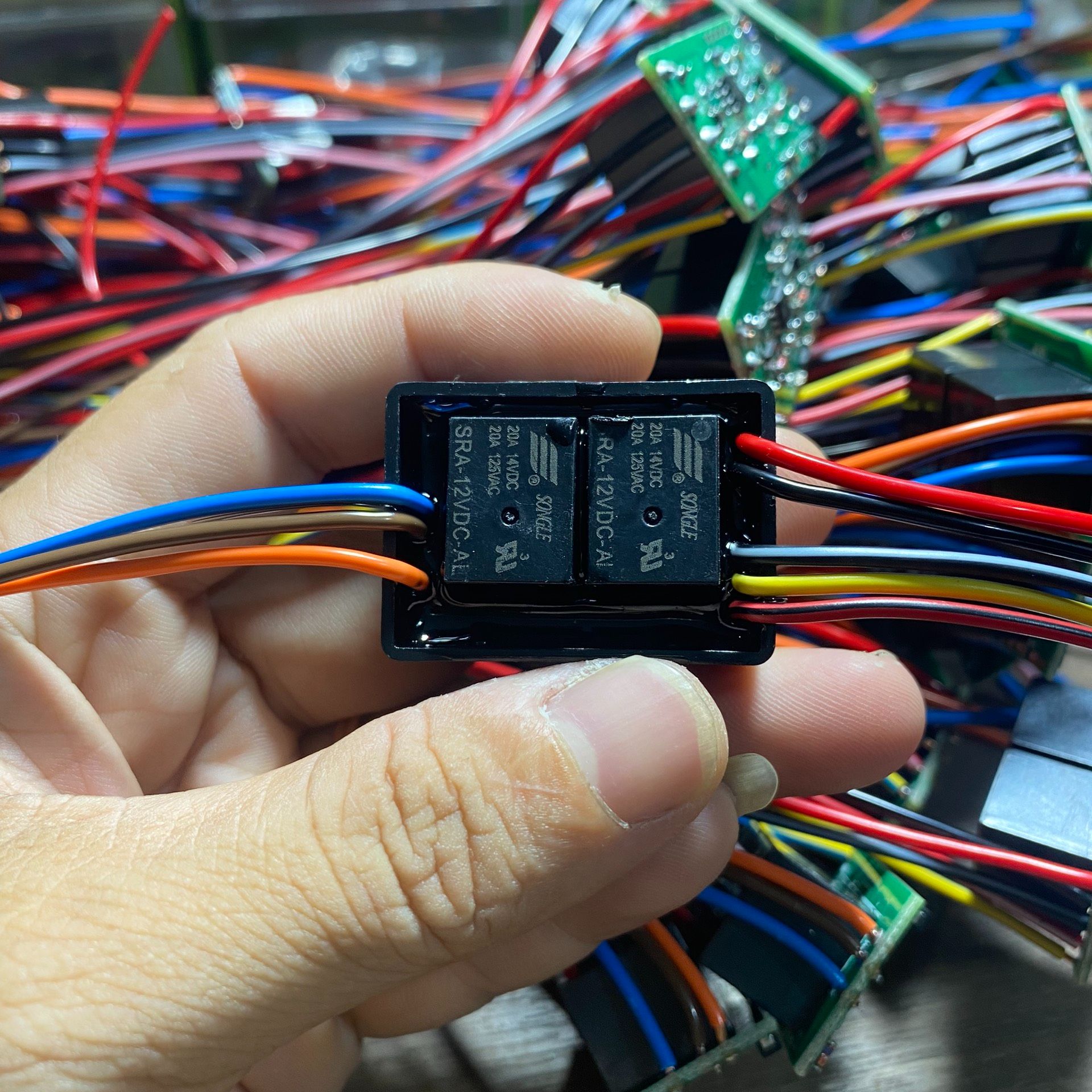 TV06 - Mạch Bi Mini Passing đèn trợ sáng Bi Mini Vàng/Trắng, Mạch bimini auto passing, NÚT RỜI
