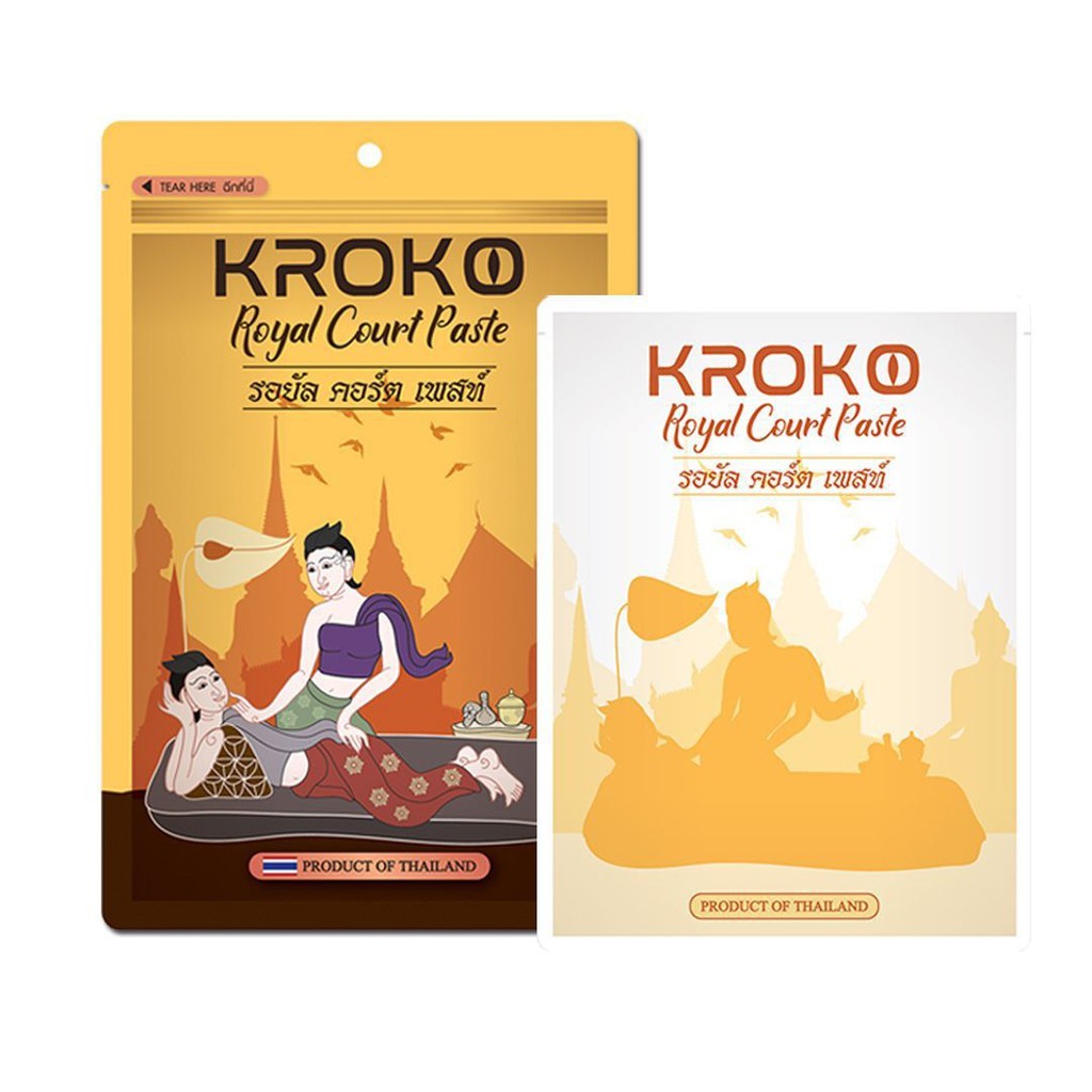 Miếng dán giảm đau thải độc cơ thể kroko royal court paste hoàng gia thái lan