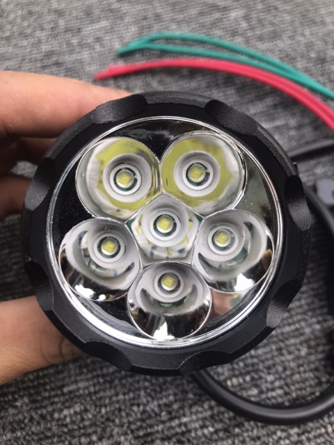 Đèn led trợ sáng L6 gắn phuộc siêu sáng.