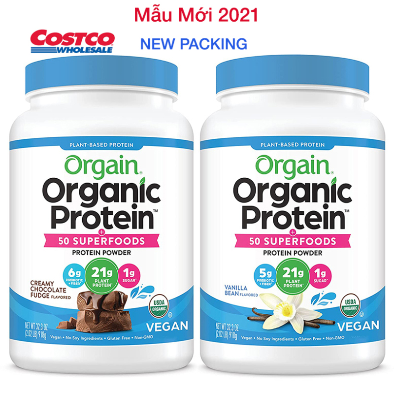 [HCM][Gym / Keto/ Vegan / Low Carb] Bột Đạm Dinh Dưỡng Protein Powder Organic - Orgain Protein Mỹ | Dành cho người ăn kiêng chay giảm cân nhập khẩu