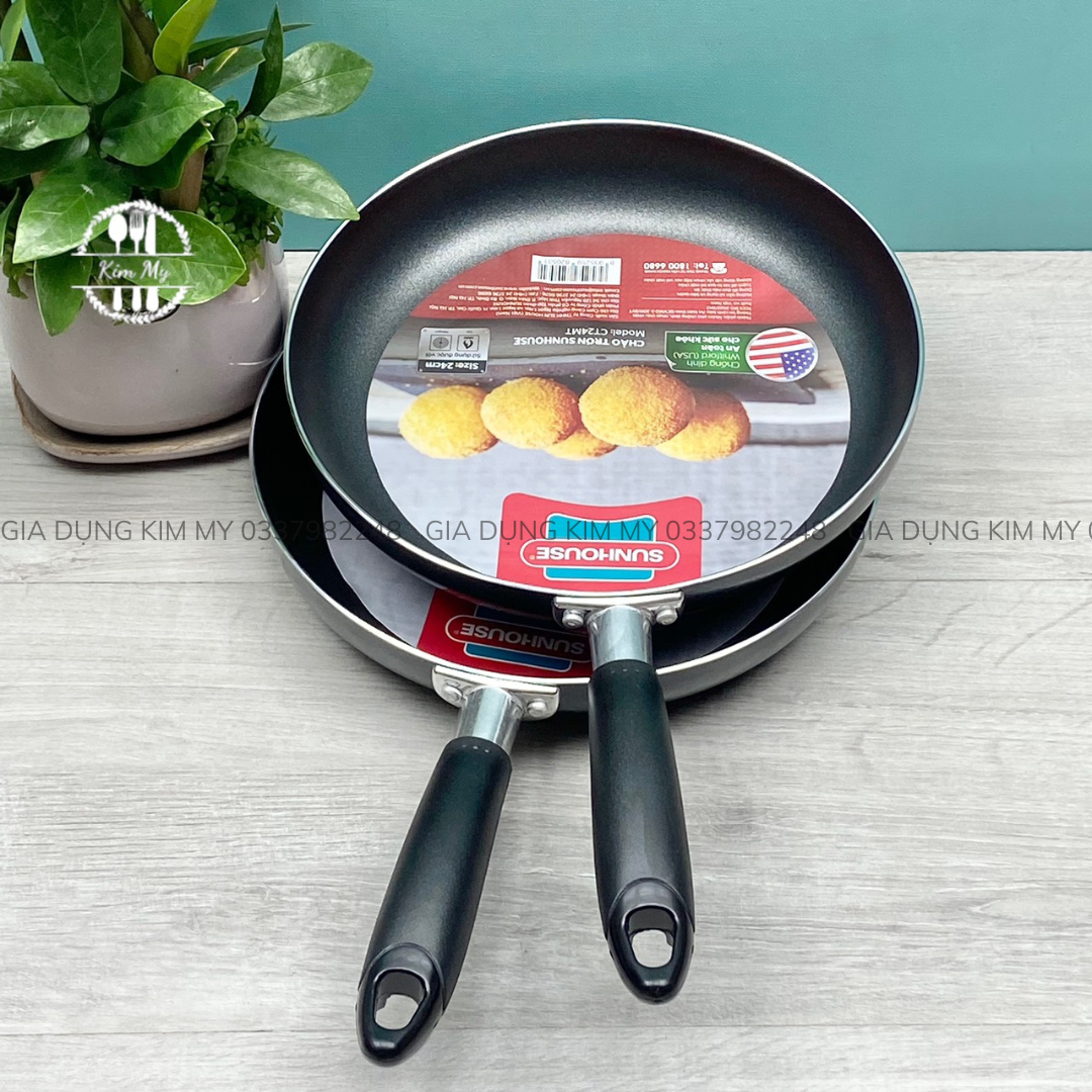CHẢO TRƠN CHỐNG DÍNH SUNHOUSE CT24MT