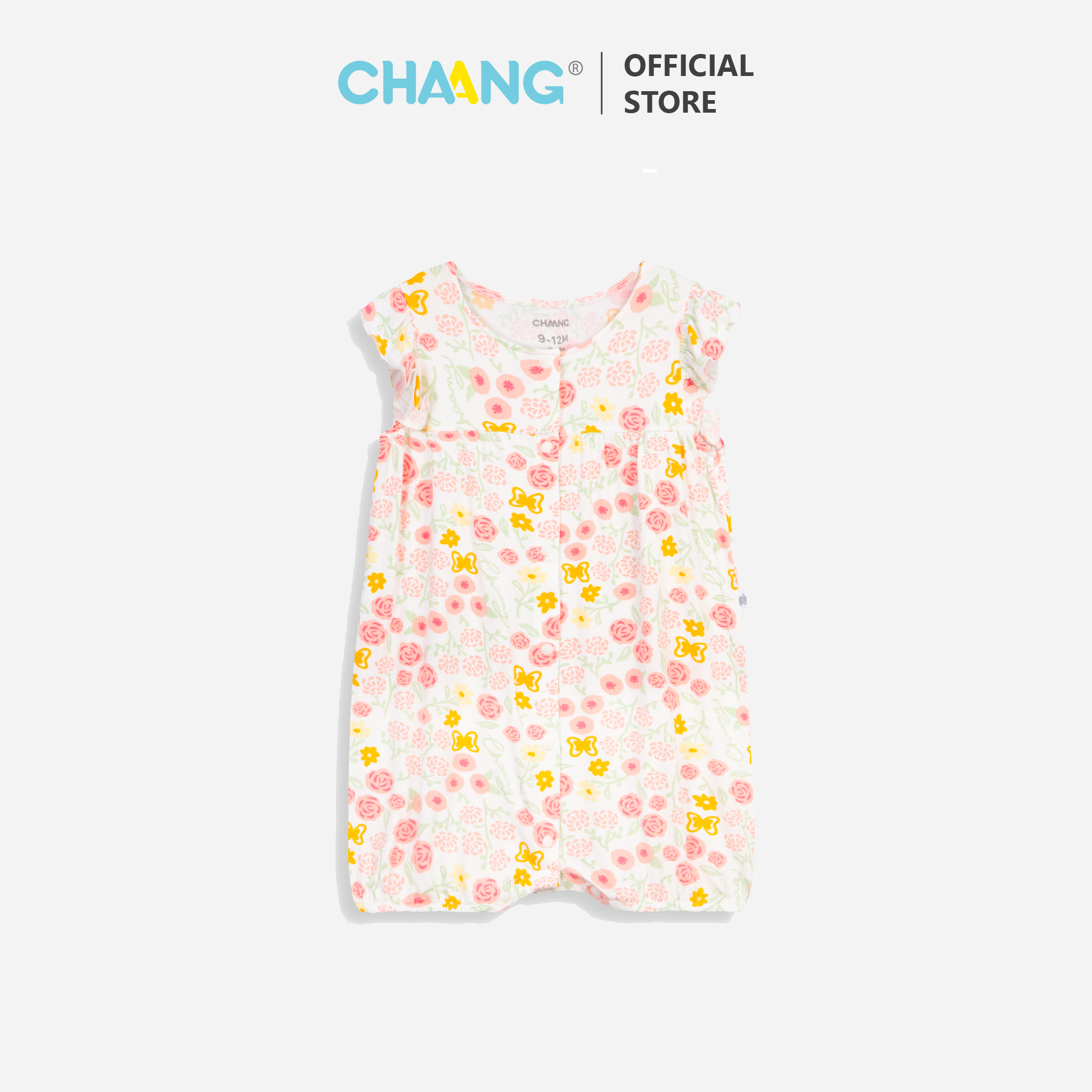 [CHAANG] Bộ body cộc cúc giữa Spring rose hồng