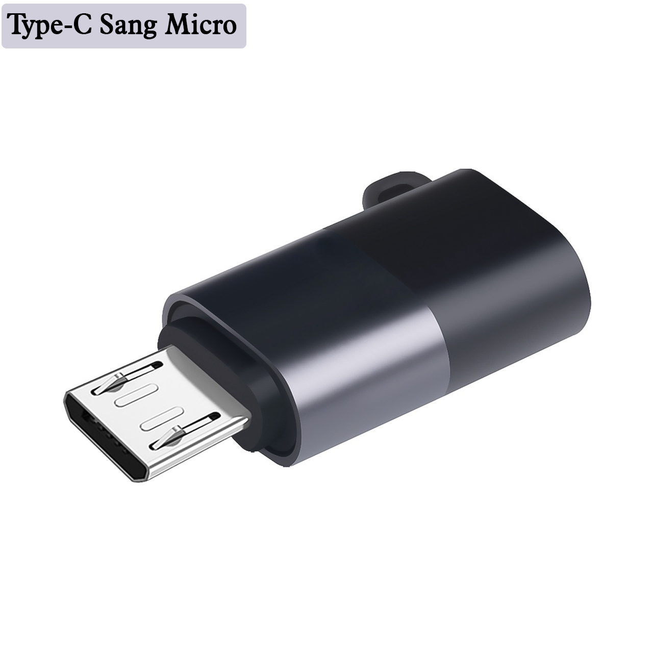 Đầu chuyển đổi từ Type C sang Micro USB - Type C sang Lightning cho micro thu âm làm vlog livestream youtube tiktok