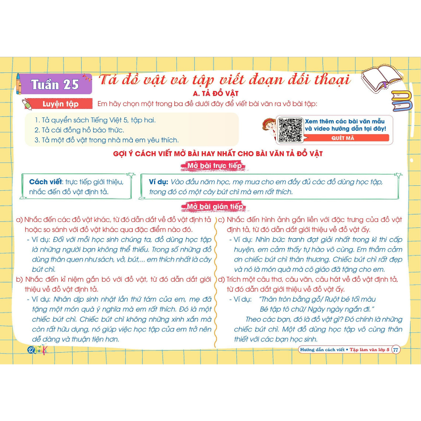 SÁCH - [ LỚP 5 ] - Hướng dẫn cách viết tập làm văn lớp 5