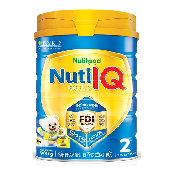 Sữa Bột Nuti IQ Gold 2 - Lon 900G