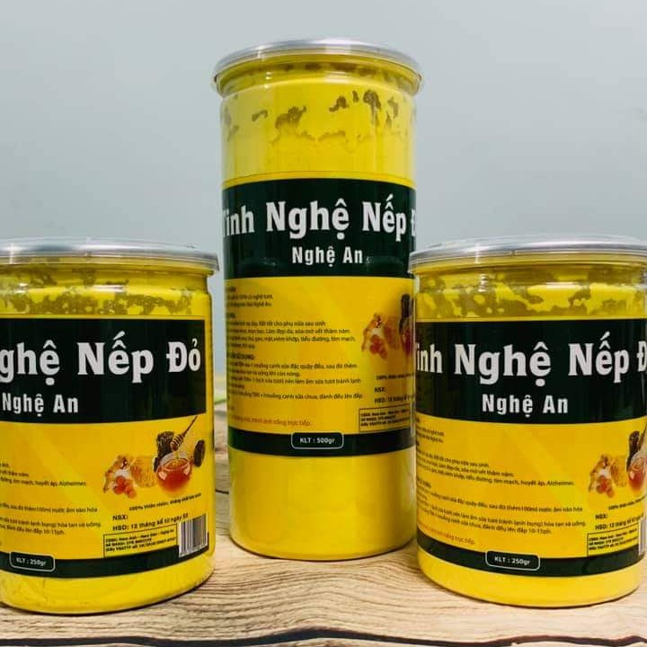 [FREESHIP] Tinh Bột Nghệ ĐỎ Nguyên Chất Nếp Đỏ Nghệ An Sáng Da Giảm Thâm Mụn, Dạ Dày Tiêu Hóa Có Chứng Nhận VSATTP