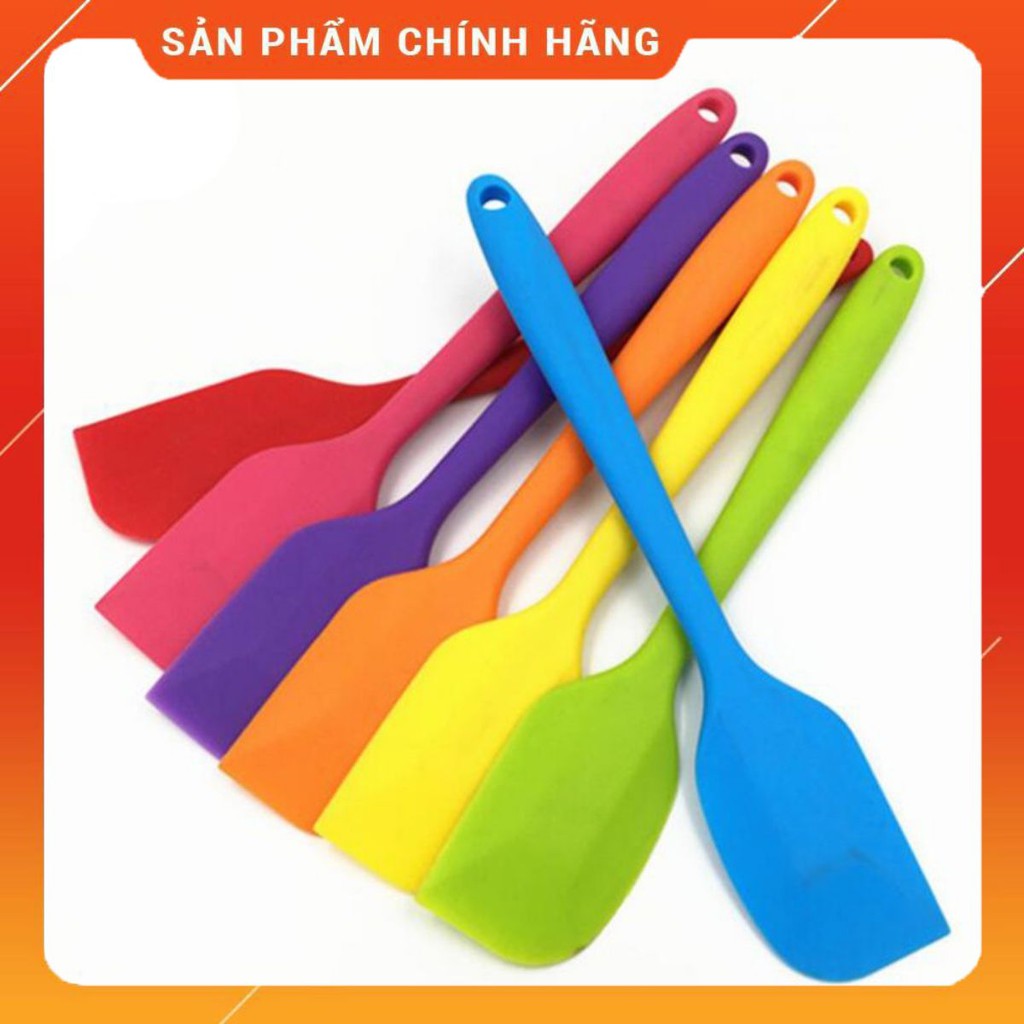 Dụng Cụ Làm Bánh: Phới Trộn Bột, Phới Dẹt Silicon 21Cm