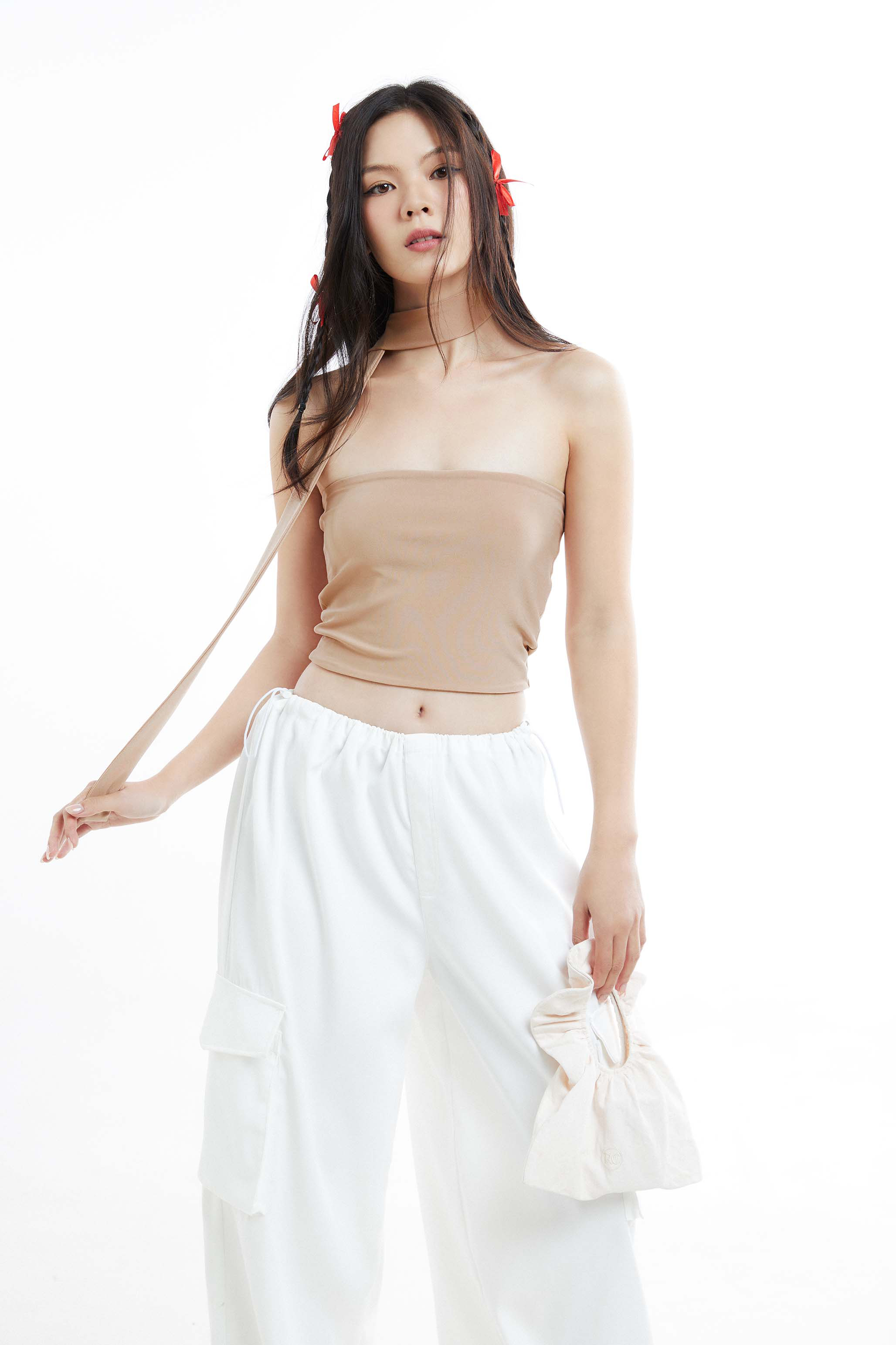 DOTTIE - Áo ống kèm khăn T0643