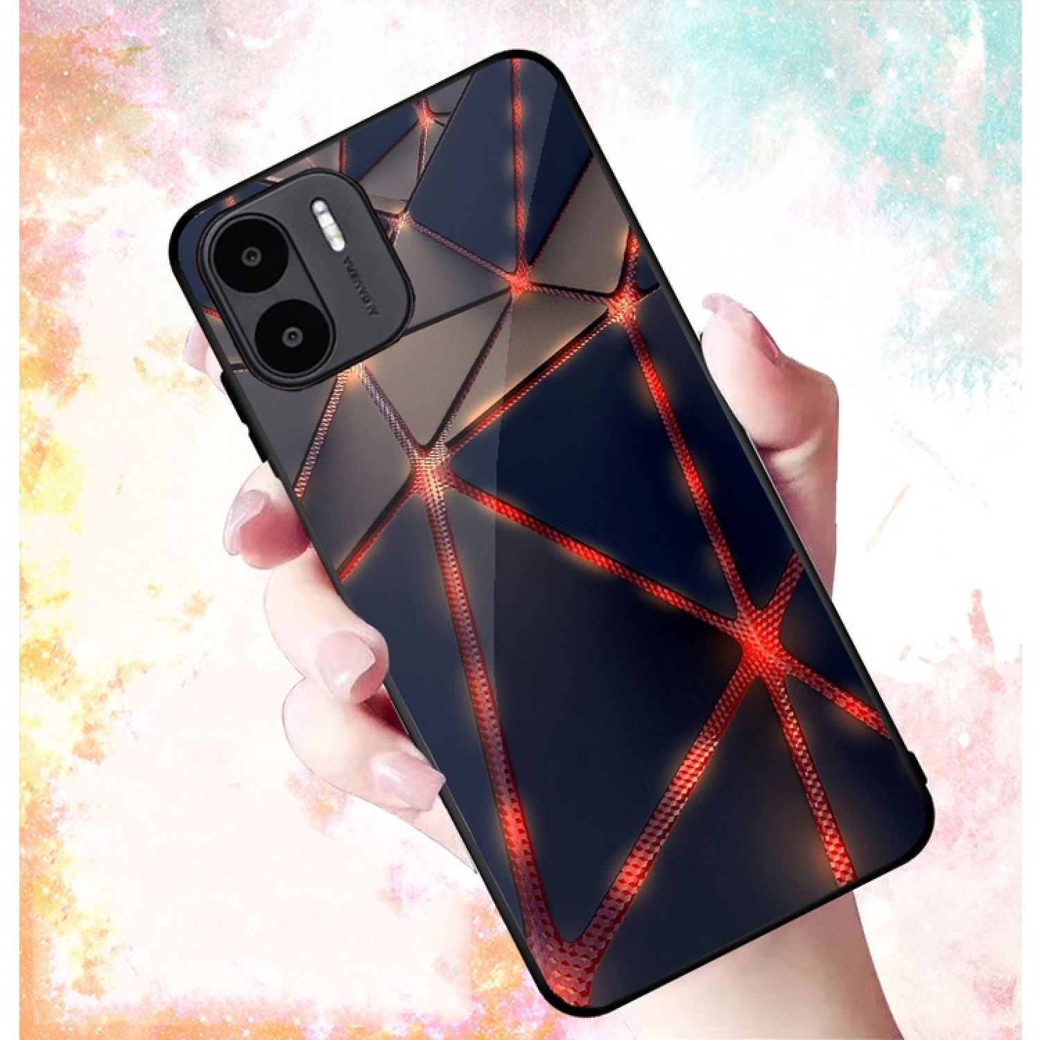 Ốp Lưng Kính 3D XIAOMI REDMI A1, A2, A1 Plus, A2 Plus PHIÊN BẢN MỚI