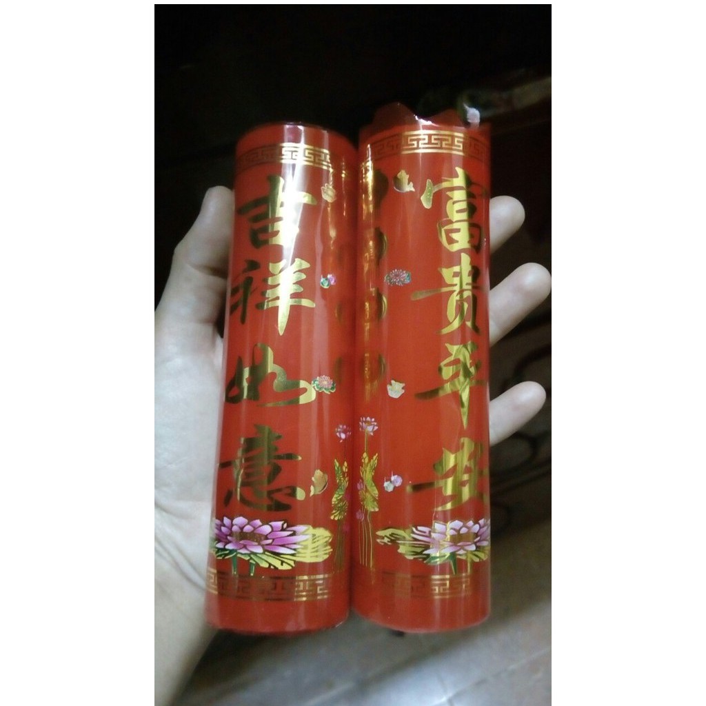 1 đôi đèn cầy 14cm (lớn)