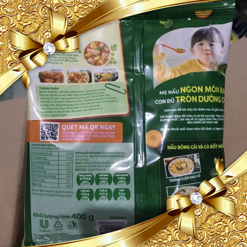 Hạt nêm Knorr 400g(Mẫu Mới)