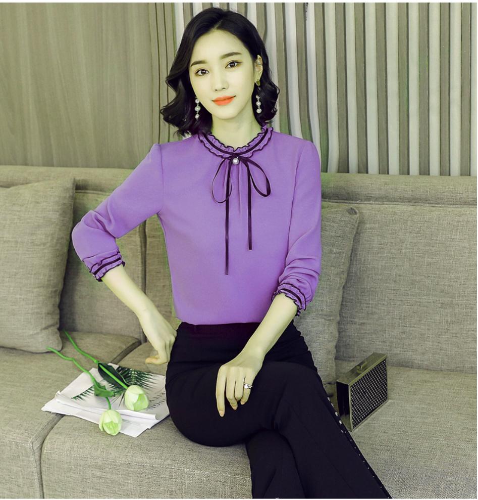 Áo Kiểu Cổ Tay Nhúng Bèo MIA N-SM0MIA11
